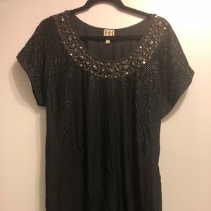 Haute Hippe Black Shift Dress